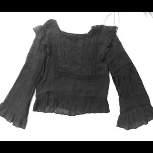 Cute black Zara blouse